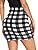 Floerns Women's Bodycon Mini Skirt Elastic Waist Plaid Stretchy Skirt