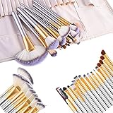 Champagne 24pcs Pro Makeup Brushes Set Cosmetic Eyeshadow Foundation Lip Brush Tool