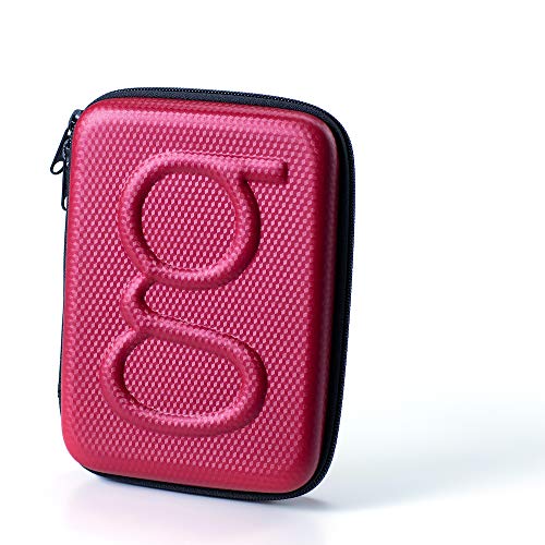 GlucologyTM Diabetic Travel Case - Organizer for Blood Sugar Test Strips, Medication, Glucose Meter, Pills, Tablets, Pens, Insulin Syringes, Needles, Lancets - Hardshell Pack - Expandable, Red