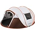EchoSmile Camping Instant Tent, 2/4/6/8/10 Person Pop Up Tent, Water Resistant Dome Tent, Easy Setup for Camping Hiking and Outdoor, Portable Tent with Carry Bag, for 3 Seasons…