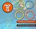 BLUE PANDA 12 Pack Pool Rings for Kids Diving - Under Water Swim Dive Rings - Multicolored Summer Sinking Pool Toys (6 in)