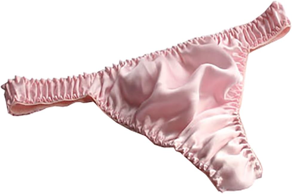 LSHARON Women's Sexy 100% Mulberry Silk G-String Lingerie Underwear Briefs Thong Panties