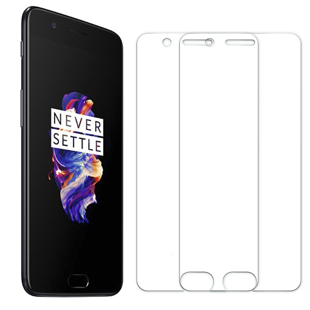 Panzerglas Schutzfolie für OnePlus 5 - [2 Stück]Senisttech OnePlus 5 Panzerglasfolie - 9H Härte Displayschutzfolie, Ultra Kristallklar 99% Transparenz-Schutz vor Kratzen, Öl, Bläschen