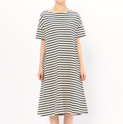 Amazon ビショップ レディース Bshop Orcival オーシバル ルーズ 半袖ワンピース Women Ecru Marine F ワンピース チュニック 通販