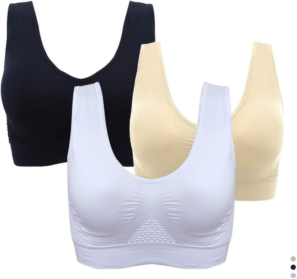 2022 Bra for Women Plus Size Push Up Sexy Solid Sport Yoga Wireless Lingerie Underwear Camisole Vest