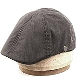 Men's 6 Panel Linen Duckbill Ivy Hat (S/M, A GRAY)