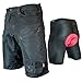 Urban Cycling Apparel Youth Single Tracker - Kids Mountain Bike MTB Cargo Shorts Bundle with Detachable Padded Undershorts