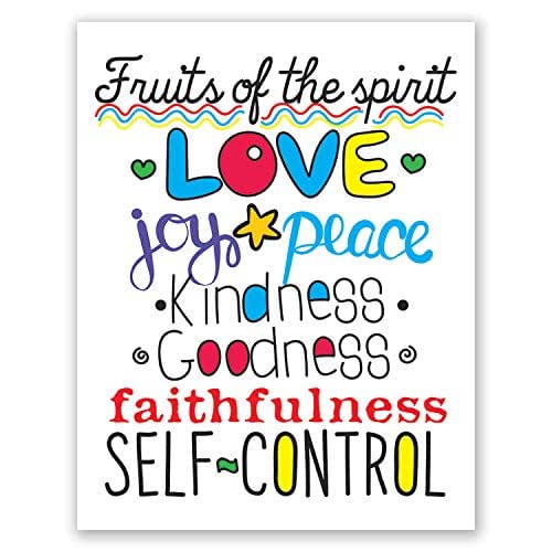 8x10 Fruit Of The Spirit Wall Art // Christian Scripture