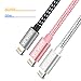 Lightning Cable,AILANSI Charger Cables,3PACK 3FT 3FT 3FT to USB Syncing and Charging Cable Data Nylon Braided Cord Charger for iPhone X/8/8Plus/7/7Plus/6SPlus/6Plus/SE/5S/iPad (Rose+Silver+Blackgray)