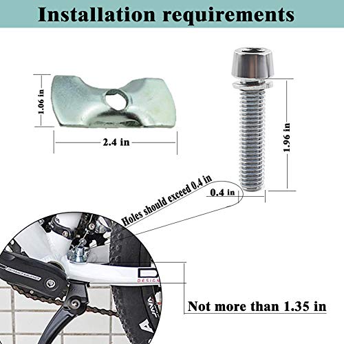 Greallthy Bike Kickstand,Bicycle Aluminum Alloy Kickstand Adjustable for 24-29 Inch Bicycles