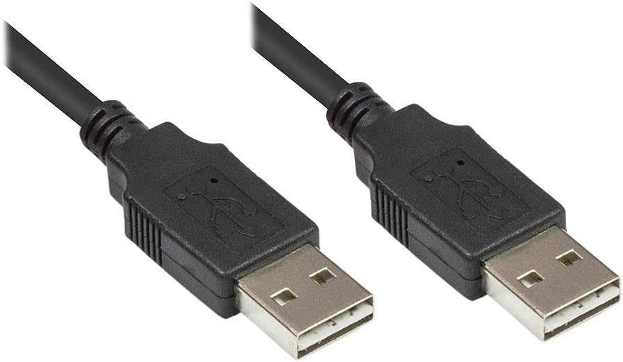 Good Connections Connection Cable USB 2.0 Easy A Male to Easy A Male (Can be Used on Both Sides), Foil and Braided Shielding
