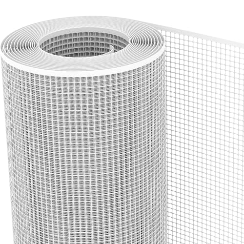 TENAX Schutznetz aus Kunststoff Quadra 10 Weiß 1,00x30 m, Vielzwecknetz mit quadratischen Maschen um Balkone, Umzäunungen und Geländer zu schützen