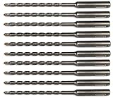 10PCS, 3/16" x 6", SDS Plus, Hammer Drill