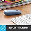 Logitech Pebble Wireless Mouse with Bluetooth or 2.4 GHz Receiver, Silent, Slim Computer Mouse with Quiet Clicks, for…