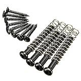 CynKen Guitar Humbucker Pickup Screws Kit Mounting Screws With Springs Black