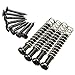 CynKen Guitar Humbucker Pickup Screws Kit Mounting Screws With Springs Black