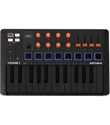 Amazon.com: Arturia MiniLab 3 Compact MIDI Keyboard and Pad