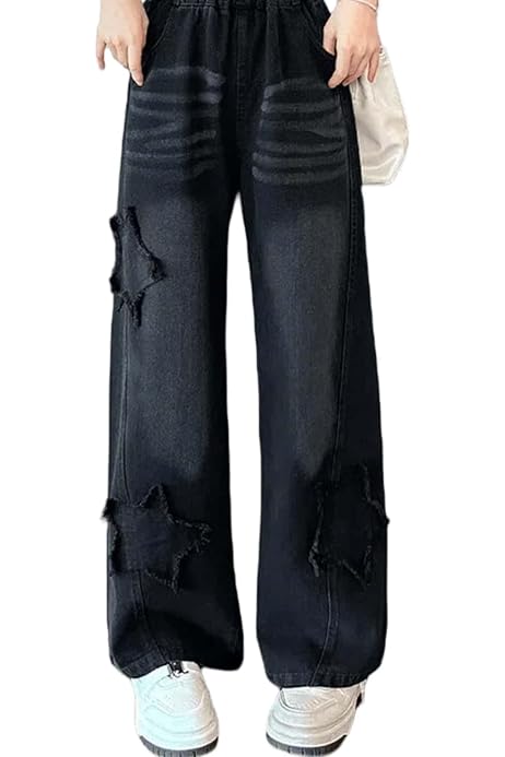 Pantalon Multibolsillos Niña Betadog Pantalones De Mezclilla Cargo