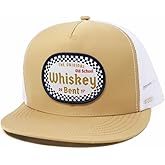 WHISKEY BENT HAT CO. Old School Original Adjustable Snapback Hat Tan/White