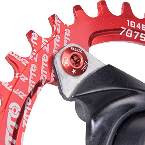 Quanna 5PCS/Set Aluminum Alloy Chainring Bolt Bicycle Chainwheel Screws Road MTB Bicycle Disc Screws for Crankset