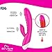 Sixty9 Products Waterproof Rechargeable Heated G-Spot Dildo Dual Vibrator Sex Toy for Adults and Couples, Multi-Speed Massager