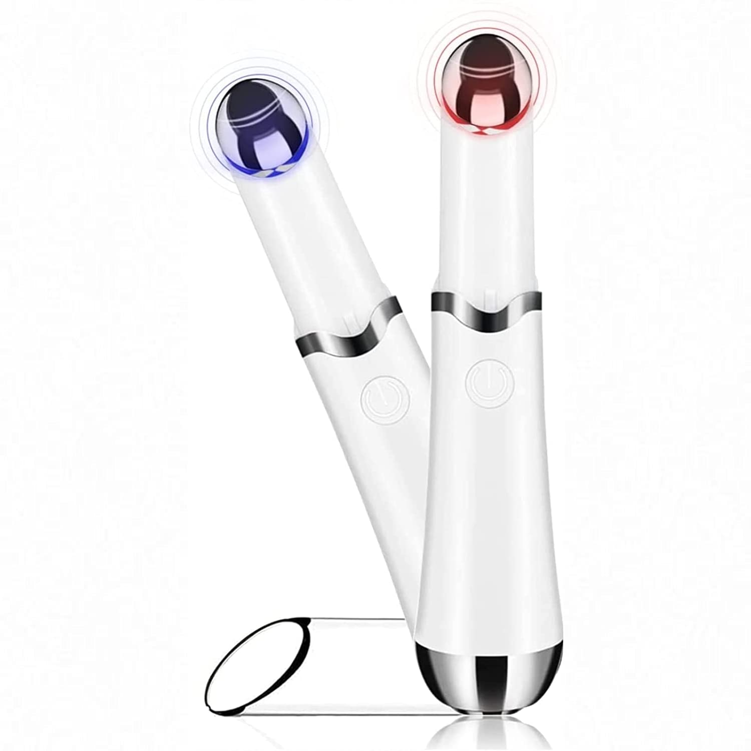 Ultrasonic Face Massager,Red Blue Light Therapy Toning Devices for Anti-Aging Anti-wrinkles Skin Rejuvenation (RED)