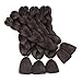 Alissa Jumbo Braiding Hair Extensions High Temperature Kanekalon Synthetic Braiding Twist Hair Multiple Tone Colored Jumbo Braiding Hair (24