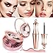 Magnetic Eyelashes, Upgraded 3D Magnetic Eyelashes, Magnetic False Eyelashes, Reusable Magnetic Eyelashes, Eyelash Kit, Ultra Thin Best Magnetic Eyelashes with Tweezers & Magnetic Eyeliner (2 Pairs)