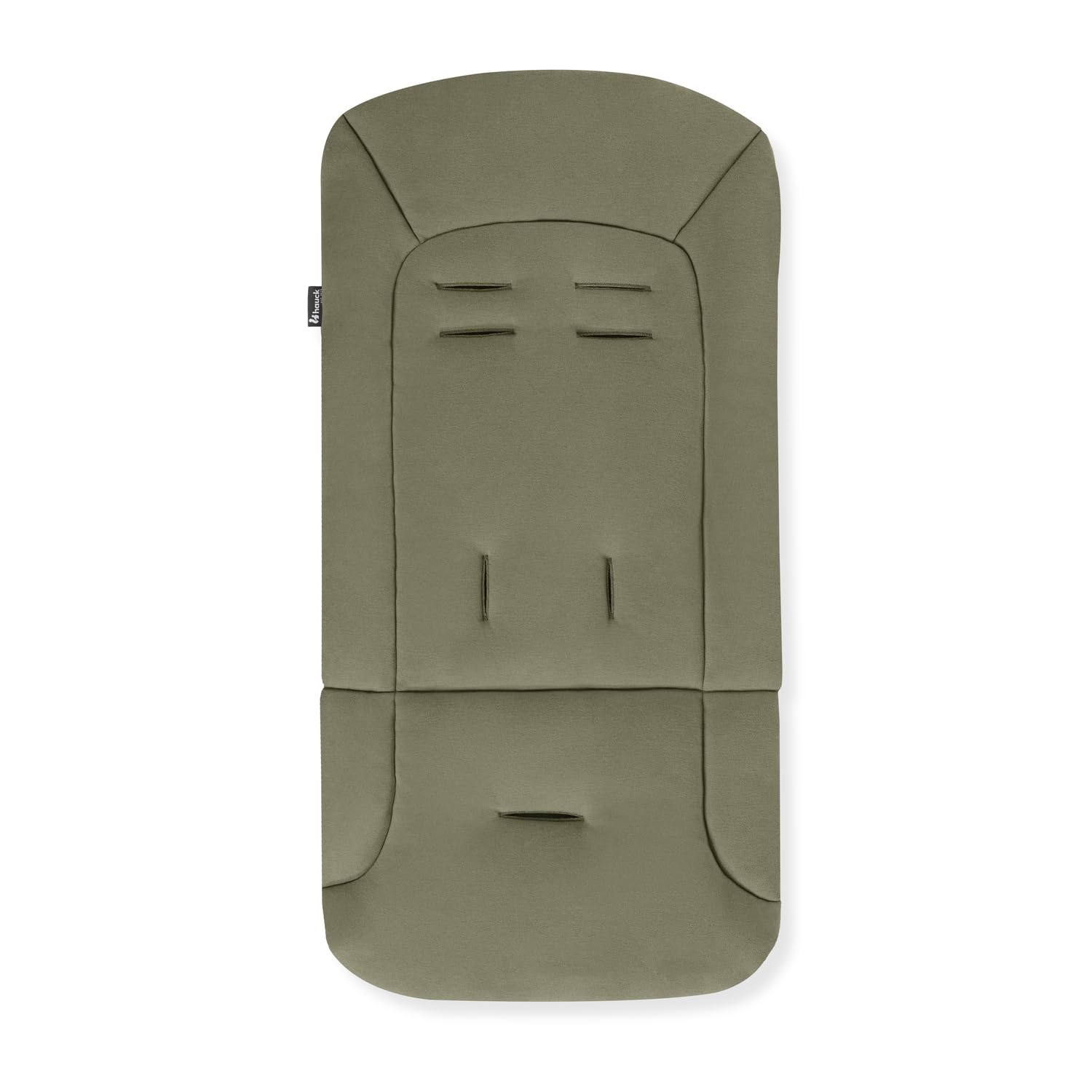 hauck Padded Pushchair Liner, Olive - Universal Fit for Most Pushchairs, Strollers & Bike Trailers, Breathable & Soft Cotton, Machine Washable