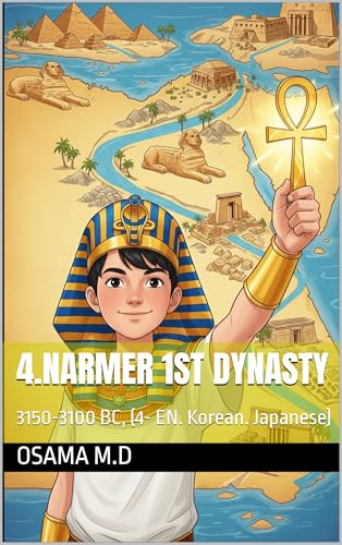 4.NARMER 1st Dynasty : 3150-3100 BC, (4- EN. Korean. Japanese) (ANCIENT EGYPT’S ROYAL HEROES) (English Edition)