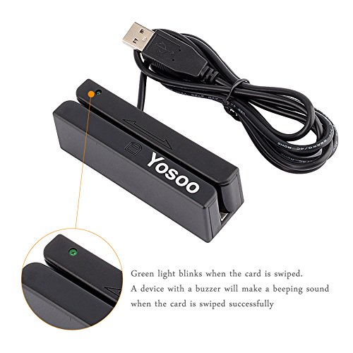 Yosoo MSR90 USB Strip Card Reader 3 Tracks Mini Mag HiCo Swiper Pricepulse