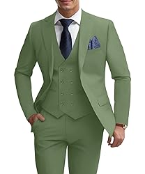 Mens Slim Fit Suits Wedding 3 Piece Suit Set