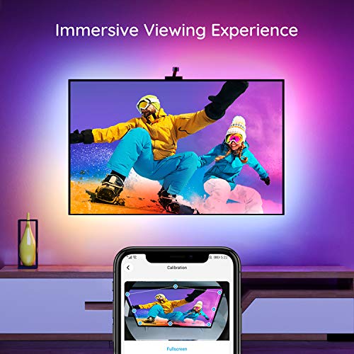 Govee Immersion TV LED Backlights with Camera, RGBIC Ambient Wi-Fi TV Backlights for 55-65 inch TVs PC, Works with Alexa… - Image 4
