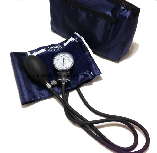 EMI Deluxe Manual Adult Blood Pressure Monitor Set With Case - Navy #217