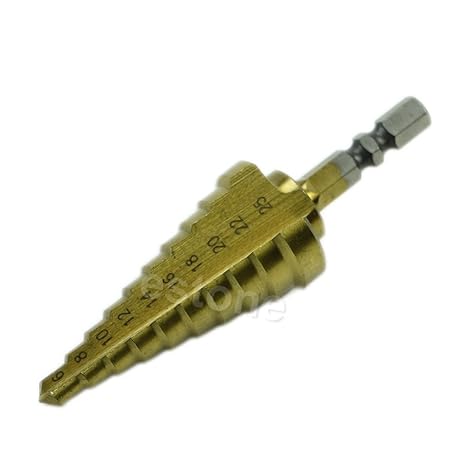 Generic 6mm to 25mm Steps HSS Holes Cutter Step Cone Drill Bit Hex Shank 1/4" 6-25mm MAR13_0
