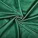 SINGINGLORY Green Velvet Curtains 52 x 84 Inch, Blackout Thermal Insulated Grommet Window Curtain 2 Panels Set for Bedroom and Living Room (W52 xL84, Dark Green Emerald)