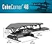 VariDesk Cube Corner 48 (Discontinued Model) - Cubicle Standing Desk Converter for The Home or Office – Height Adjustable Stand Up Riser - No Assembly