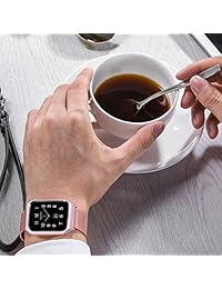 Anmerk   Correa de repuesto para iWatch, correa de malla Milanese con funda de acero inoxidable con cierre magnético para Smart Watch Series 1 2 3 4 Sport Edition, 38 mm