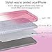 Silverback for Galaxy J7 Perx Case,Galaxy J7 V / J7 Sky Pro/Halo Case with 360 Rotating Ring Stand, Girls Cute Bling Glitter Protective Case Cover for Samsung Galaxy j7 2017 -Pink