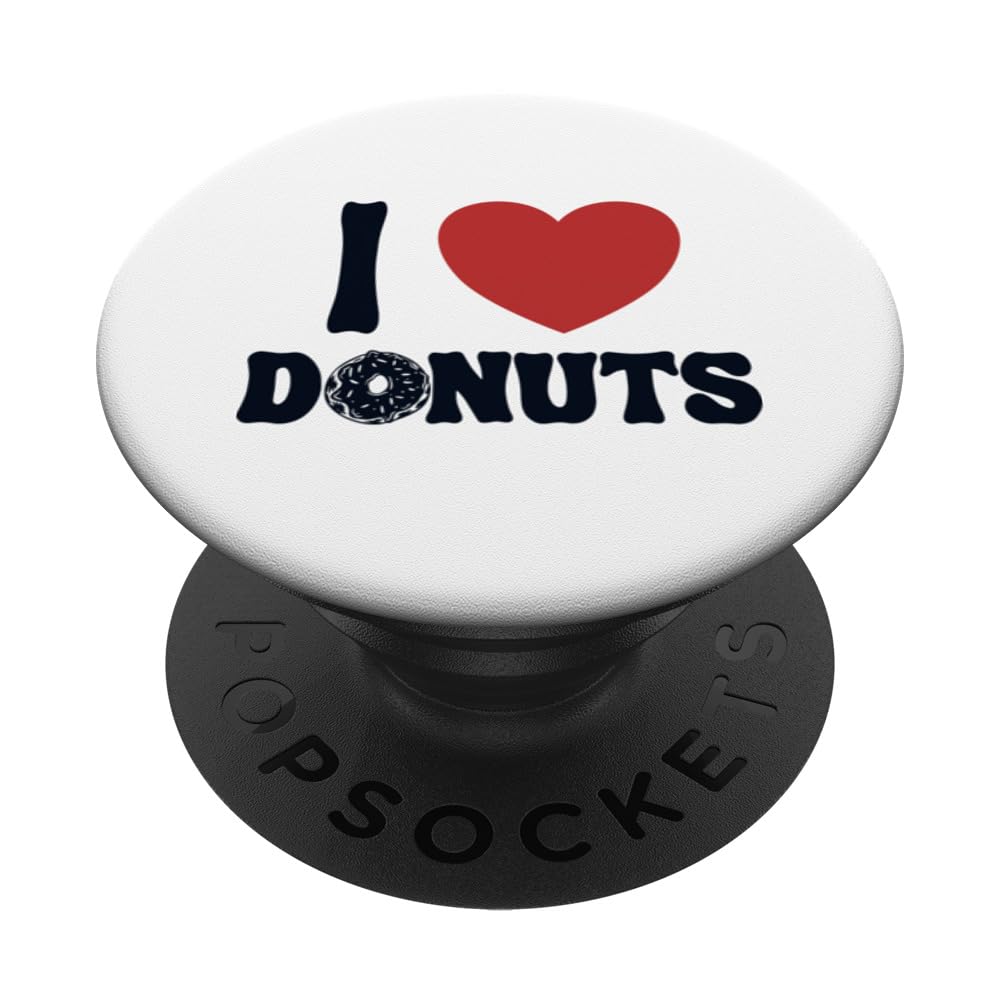 I love Donuts Doughnut Maker Glazed Lover Donut PopSockets Swappable PopGrip
