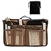 TOOGOO(R) Nylon Handbag Insert Comestic Gadget Purse (Brown)