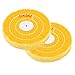 NIUPIKA Polishing Buffing Wheel Yellow Soft Cotton Bench Grinder with Arbor Hole Jewelers Rotary Tools (5 Inch - 50 Ply)