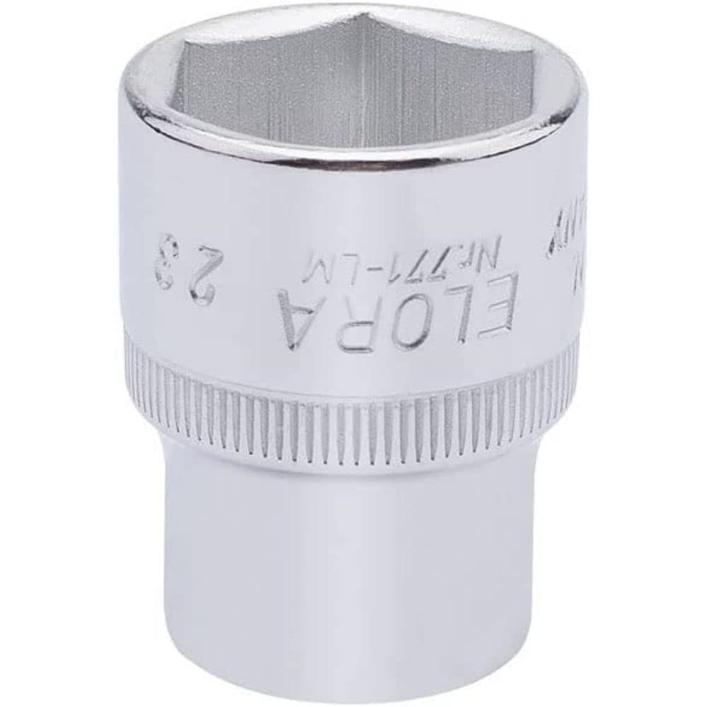 Draper 15312 Elora Hexagon Socket, 23mm Ø, 1/2" Square Drive