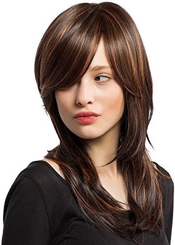 Panda Hair Long Layered Ombre Color Synthetic Wig for Women