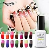 Fairy Glo (Pick Any 3 Colors ) Gel Nail Polish Soak Off Thermal Temperature Changing Colour UV LED Maniure Gift Set Nail Lacquer Art Kit