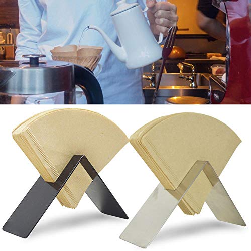 Kaffeefilterhalter Kaffeefilter Halterung Holder Dispenser Papier Filterpapierhalter - Erneuerbare Bambus Fächerförmige… – Bild 5