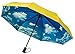 Crown Coast Yellow With Sky Travel Umbrella - 60 MPH Windproof Lightweight for Men Women and Kids, Compact Travel Umbrellas in Multiple Colors