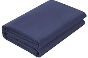FINDPANDA Japanese Floor Mattress Futon Mattress Cover for 60"x80"x2.5" (Navy, Cotton, Queen)