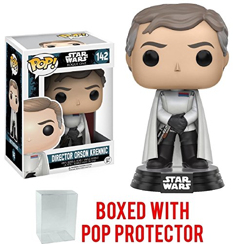 Funko Pop! Star Wars: Rogue One - Director Orson Krennic #142 Vinyl Figure (Bundled with Pop Box Protector Case)