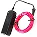 ZITRADES EL Wire Portable Neon Light for Parties, Halloween DIY Decoration (3m 9ft, Pink)